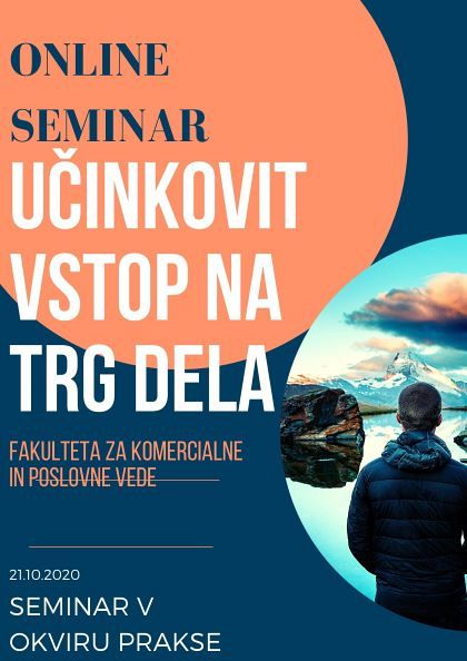 Seminar kot del obvezne prakse > Učinkovit vstop na trg dela