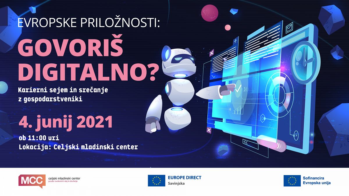 MCC vabi na dogodek “Evropske priložnosti: Govoriš digitalno?”