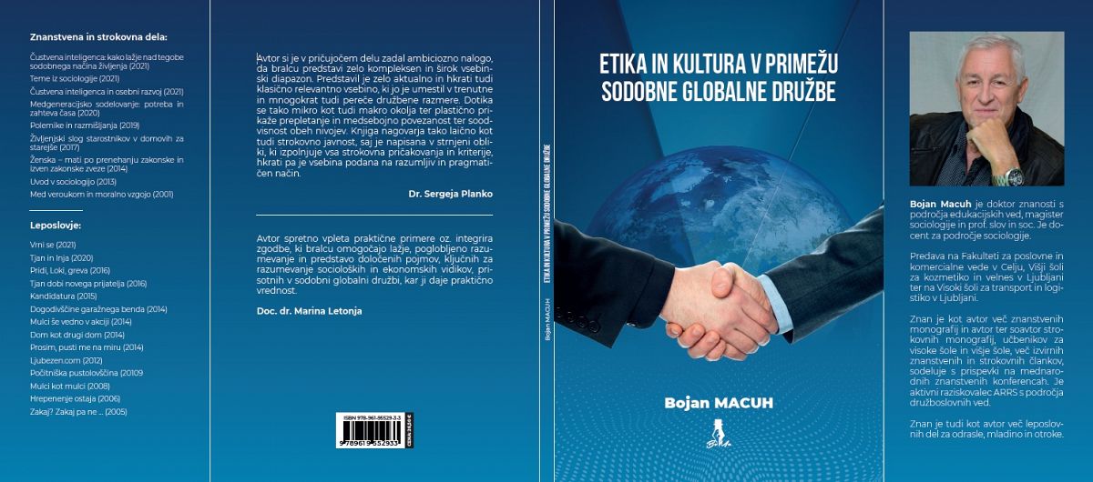 Nova monografija doc. dr. Bojana Macuha: Etika in kultura v primežu sodobne globalne družbe