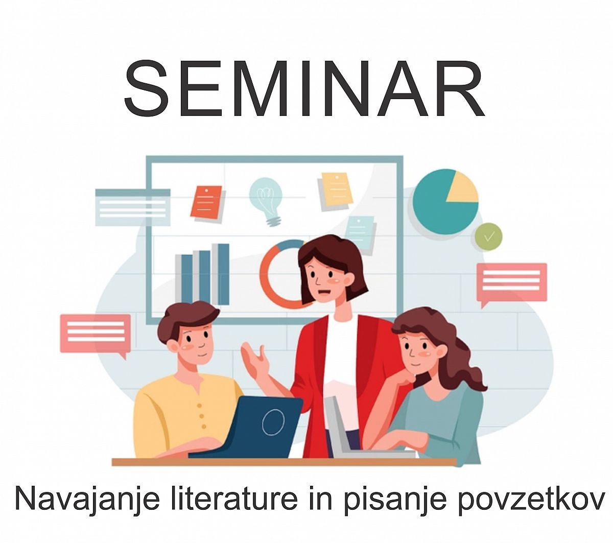 Seminar ▶️ Informacijsko opismenjevanje: navajanje literature in pisanje povzetkov