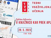 Vabilo na webinar: V knjižnico kar prek aplikacije