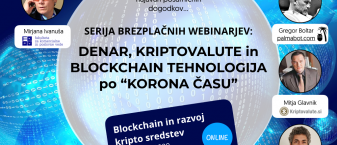 Denar, kriptovalute in blockchain tehnologija po »korona času« – serija brezplačnih webinarjev