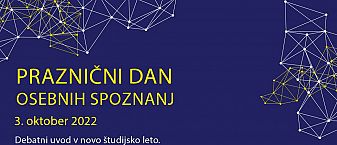 Dan osebnih spoznanj – se vidimo 3. oktobra ob 16.30