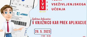 Vabilo na webinar: V knjižnico kar prek aplikacije