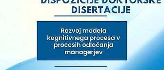 Javna predstavitev dispozicije doktorske disertacije