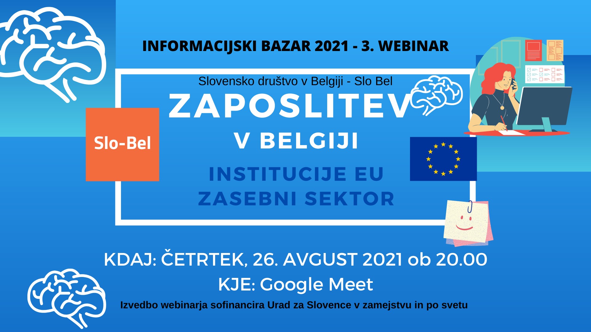 Vabilo na Webinar Zaposlitev v Belgiji
